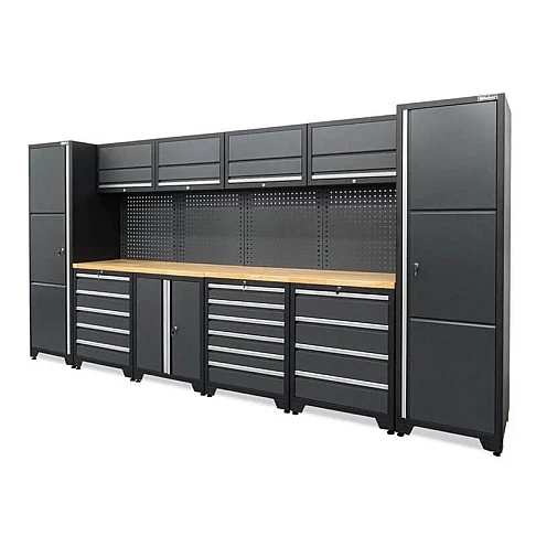 Professional 16-piece worktop set with cabinets Weber 610