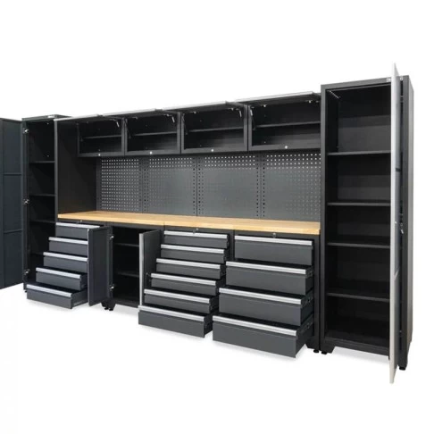 Professional 16-piece worktop set with cabinets Weber 610