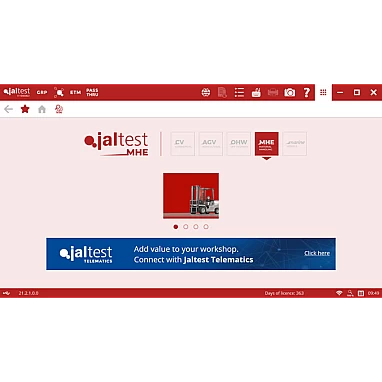 Universal lifting equipment diagnostic tool Jaltest MHE