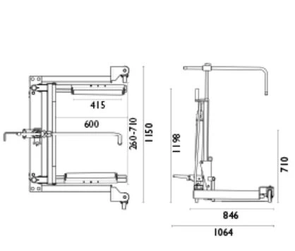 Sunkvežimių padangų vėžimėlis WTA500
