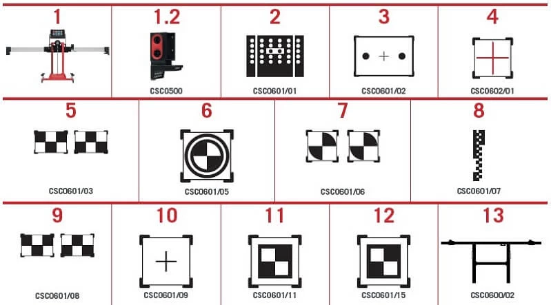 ADAS kalibravimo sistema Autel IA800 su optine pozicionavimo sistema Full kit